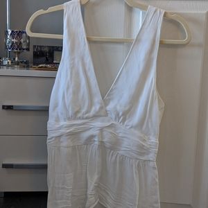 Socialite white linen top